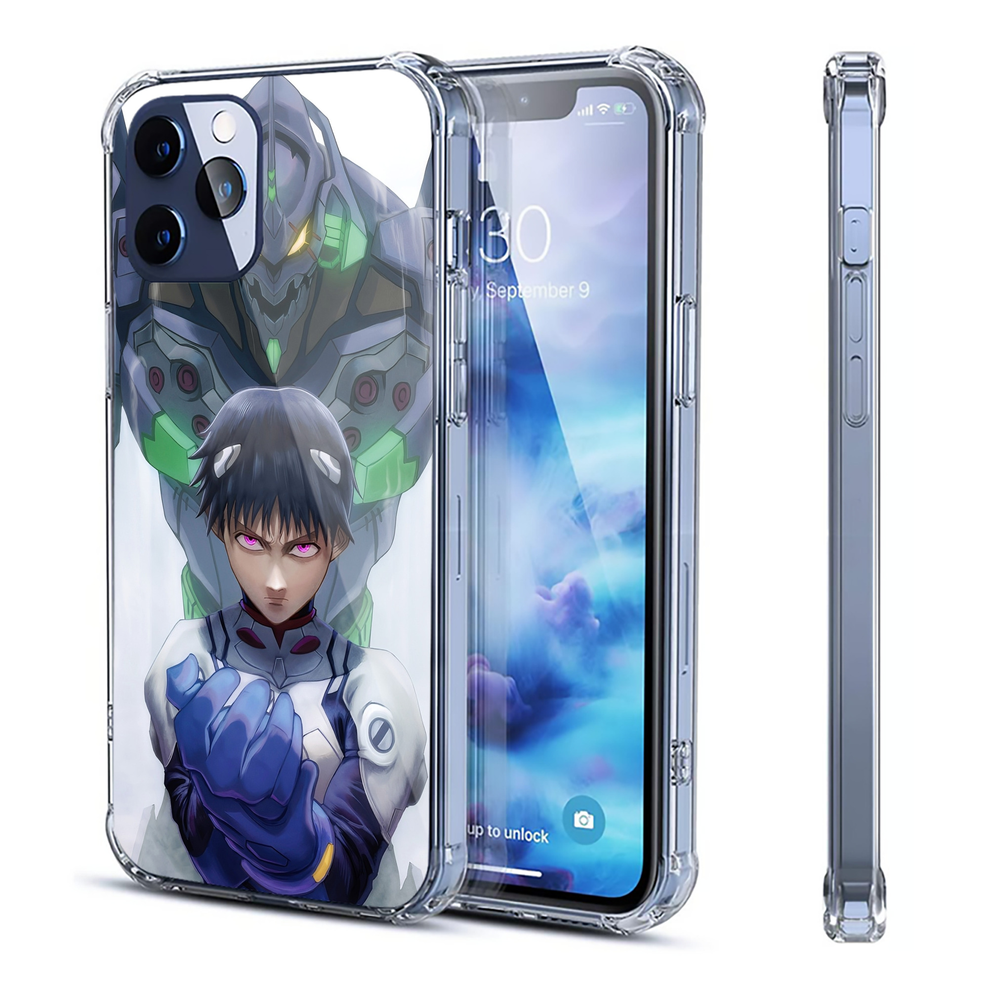 （画像用） EVA 新世紀エヴァンゲリオン 【iPhone 12シリーズ対応】透明スマホケース（クリアソフトケース）